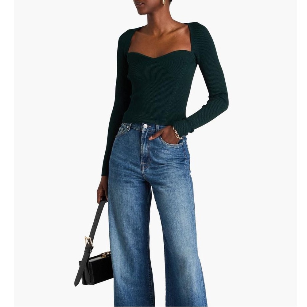 SIMKHAI Giuliana ribbed-knit top